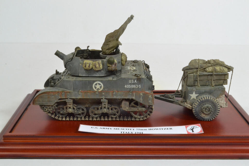 US Army M8 Scott 75mm Howitzer, Italy 1944