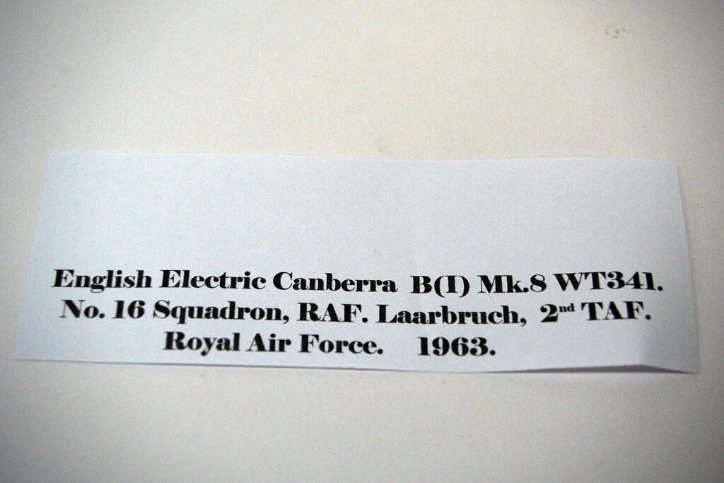 English Electric Canberra B(I) 16 Sqn RAF Laarbruch 1963