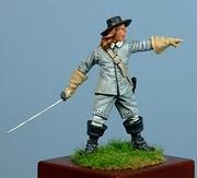 Officer, Okey's Dragoons,  Naseby, 1645, 54mm